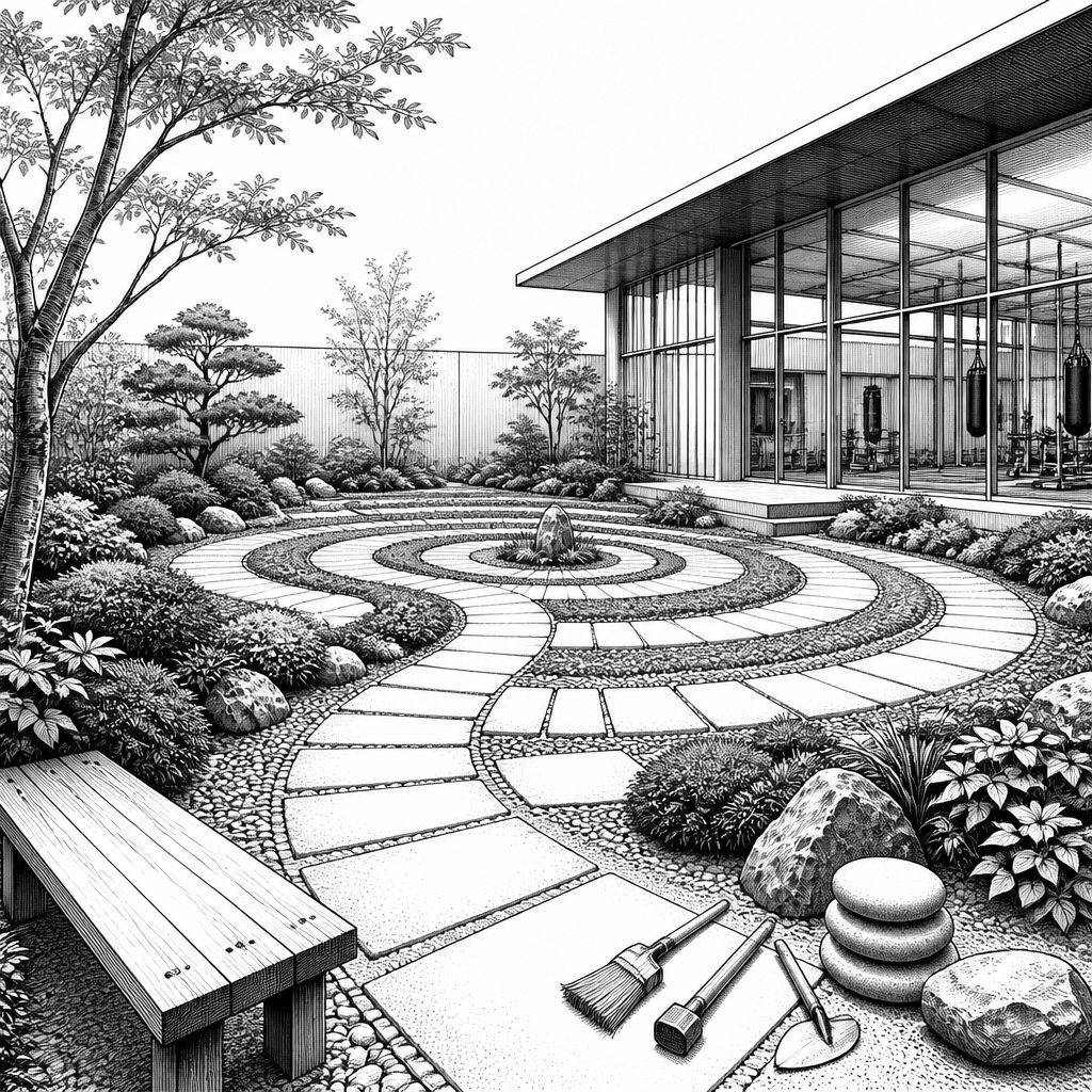 Mitarbeiter-Meditationsgarten in Chesterfield: Wellness als Infrastruktur Mitarbeiter-Meditationsgarten in Chesterfield: Wellness als Infrastruktur