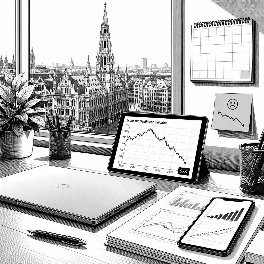 Eurozone-Wirtschaftsstimmung kippt: ESI fällt nach vier Anstiegen Eurozone-Wirtschaftsstimmung kippt: ESI fällt nach vier Anstiegen