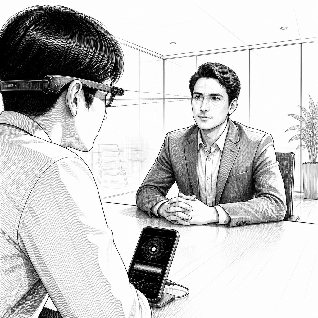 Eye-Tracking zeigt, wie Blickkontakt bei Verhandlungen Zuverlässigkeit signalisiert Eye-Tracking zeigt, wie Blickkontakt bei Verhandlungen Zuverlässigkeit signalisiert