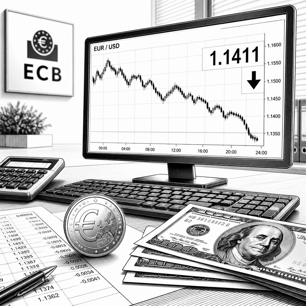 EZB-Referenzkurs: Euro schwächer bei 1,1411 US-Dollar EZB-Referenzkurs: Euro schwächer bei 1,1411 US-Dollar