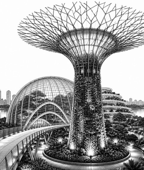 ai-gardens-by-the-bay-supertrees-flower-dome-cloud-forest