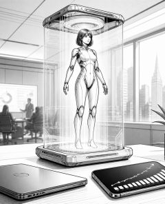 ai-gatebox3-crowdfunding-charactermodel-display