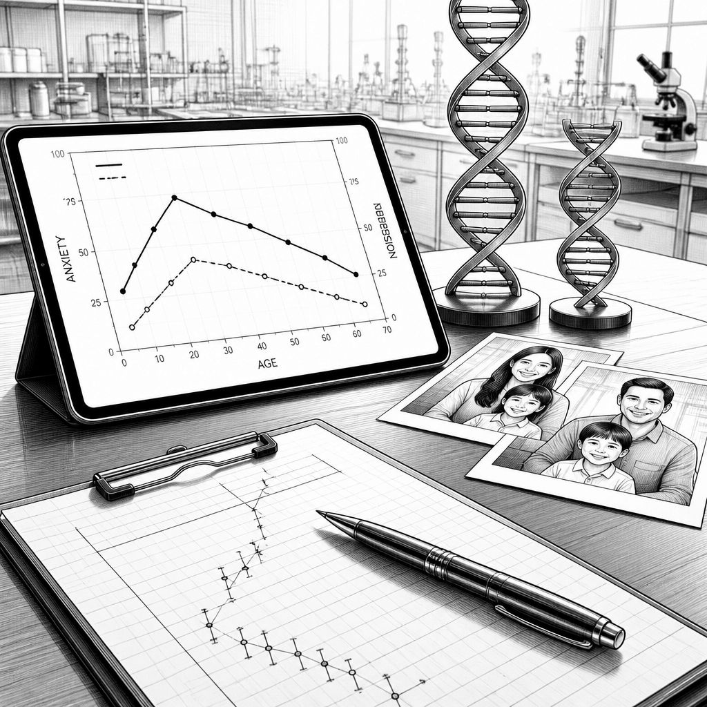 Genetik von Eltern beeinflusst indirekt Risiko für Angst und Depression bei Kindern Genetik von Eltern beeinflusst indirekt Risiko für Angst und Depression bei Kindern