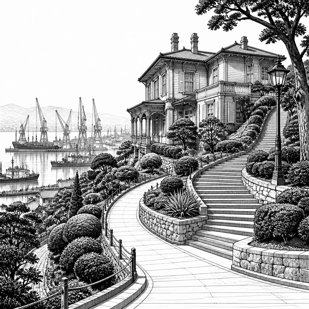 Glover Garden in Nagasaki: Meiji-Villen, Hafenblick und UNESCO-Geschichte Glover Garden in Nagasaki: Meiji-Villen, Hafenblick und UNESCO-Geschichte