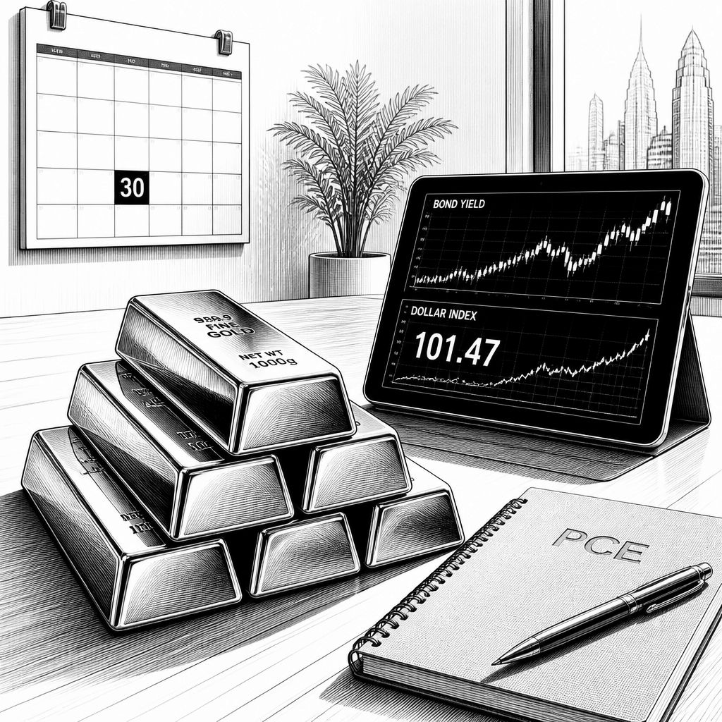 Gold vor PCE-Daten: Renditen und US-Dollar drücken die Rallye Gold vor PCE-Daten: Renditen und US-Dollar drücken die Rallye