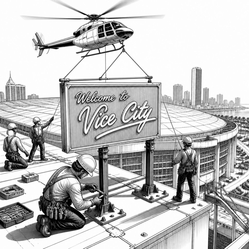 GTA-6-Werbeaktion in Miami: „Welcome to Vice City“ offiziell montiert GTA-6-Werbeaktion in Miami: „Welcome to Vice City“ offiziell montiert