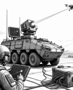 ai-hanwha-50kw-laser-armored-vehicle
