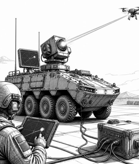 ai-hanwha-50kw-laser-armored-vehicle