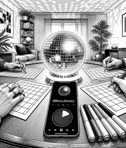 ai-hitster-bingo-discokugel-timer