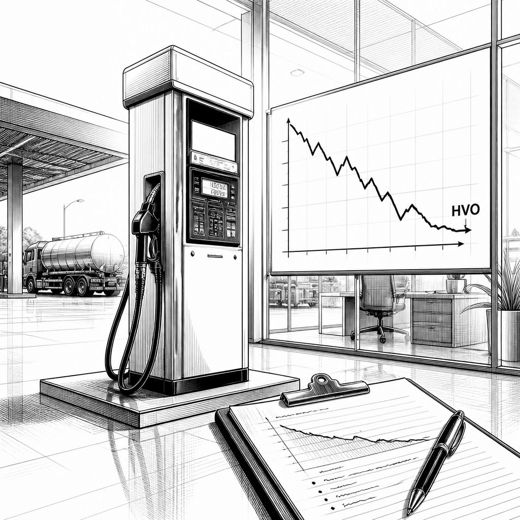 HVO im Großhandel erstmals günstiger als Diesel HVO im Großhandel erstmals günstiger als Diesel