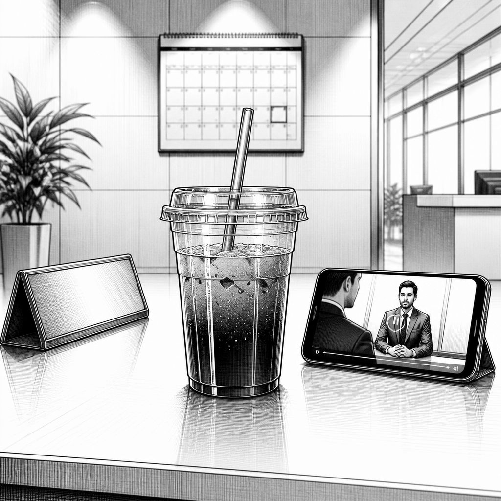 Iced Coffee im Jobinterview: Warum TikTok die Etikette spaltet Iced Coffee im Jobinterview: Warum TikTok die Etikette spaltet