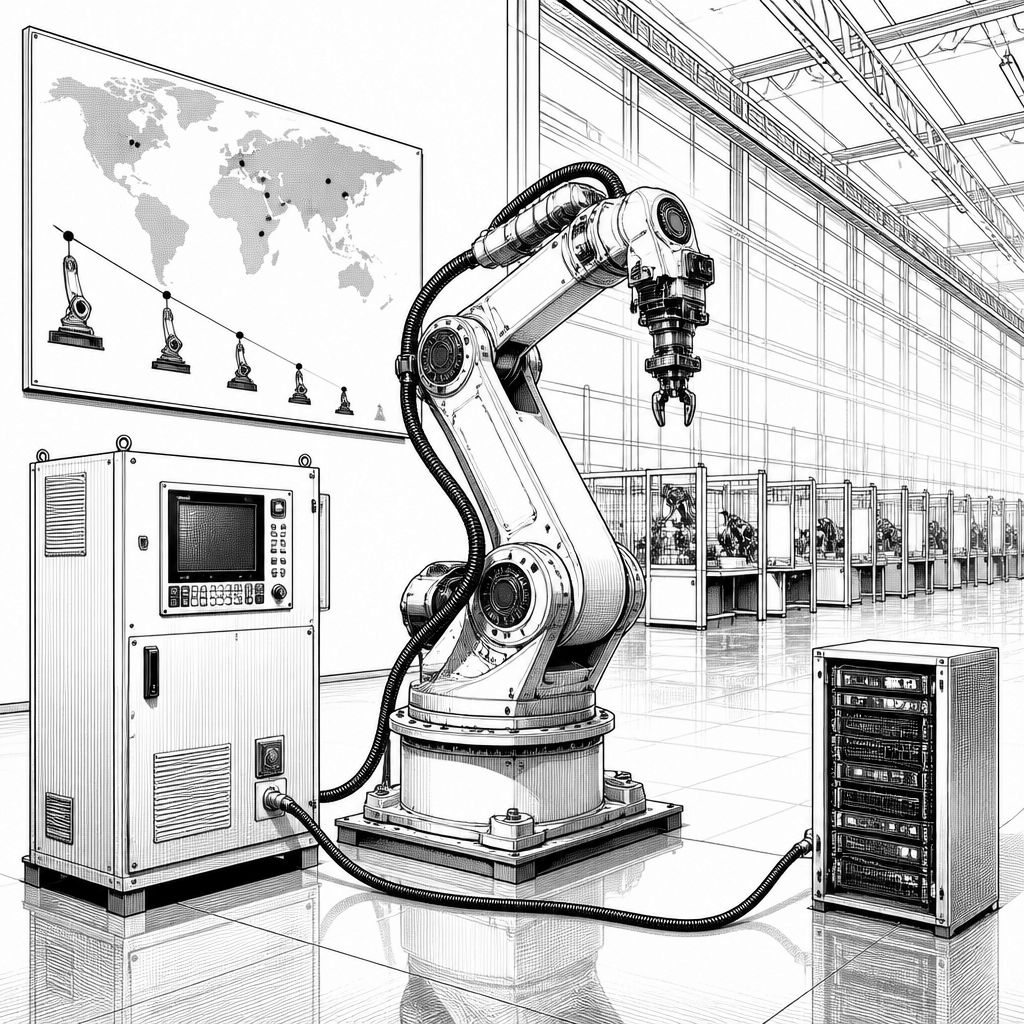 Industrieroboter in Deutschland im Rückgang – China und USA holen auf Industrieroboter in Deutschland im Rückgang – China und USA holen auf