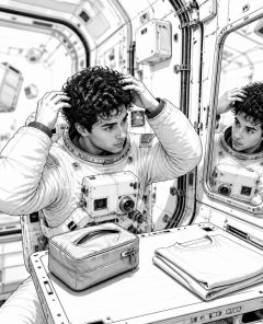 ai-iss-locken-mikrogravitaet-haarpflege