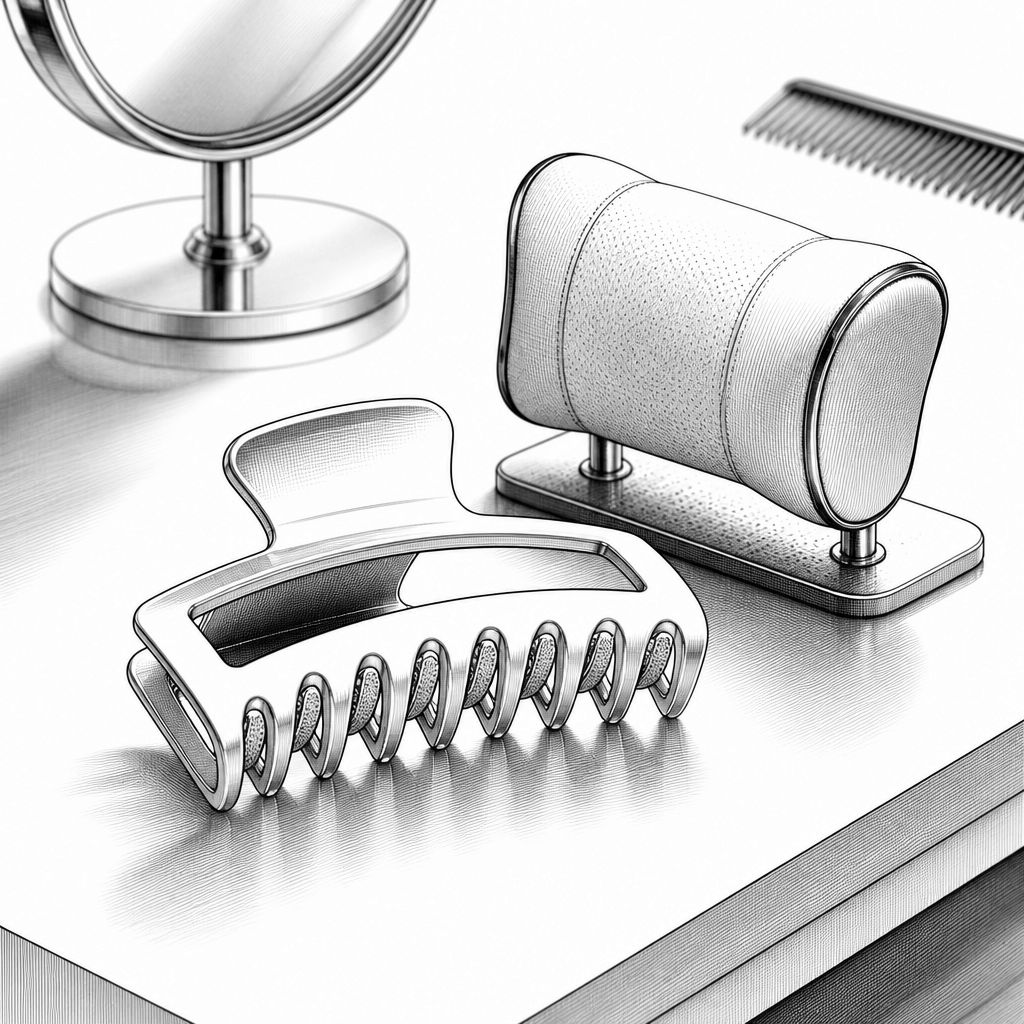 Ivyclip-Haarclip: TPU statt harter Klammer gegen Druck am Hinterkopf Ivyclip-Haarclip: TPU statt harter Klammer gegen Druck am Hinterkopf
