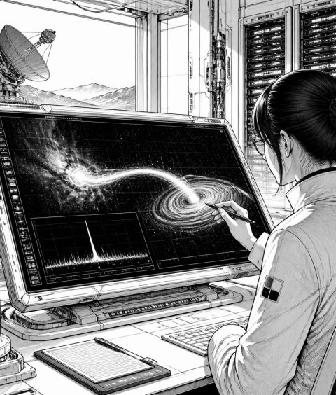 ai-jwst-gasfilament-rotierende-scheibe