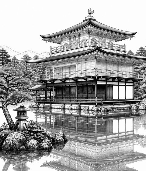 ai-kinkakuji-kyoto-gold-reflection