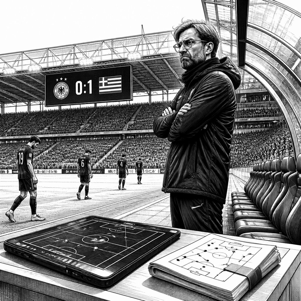 Jürgen Klopp startet mit 0:1 gegen Griechenland – Druck wächst Jürgen Klopp startet mit 0:1 gegen Griechenland – Druck wächst