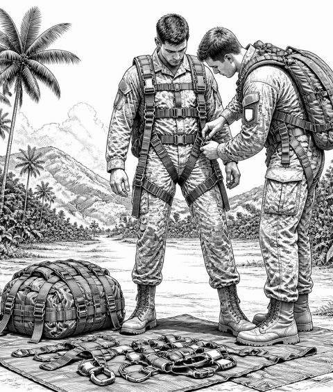 ai-military-free-fall-harness-inspection-indonesia