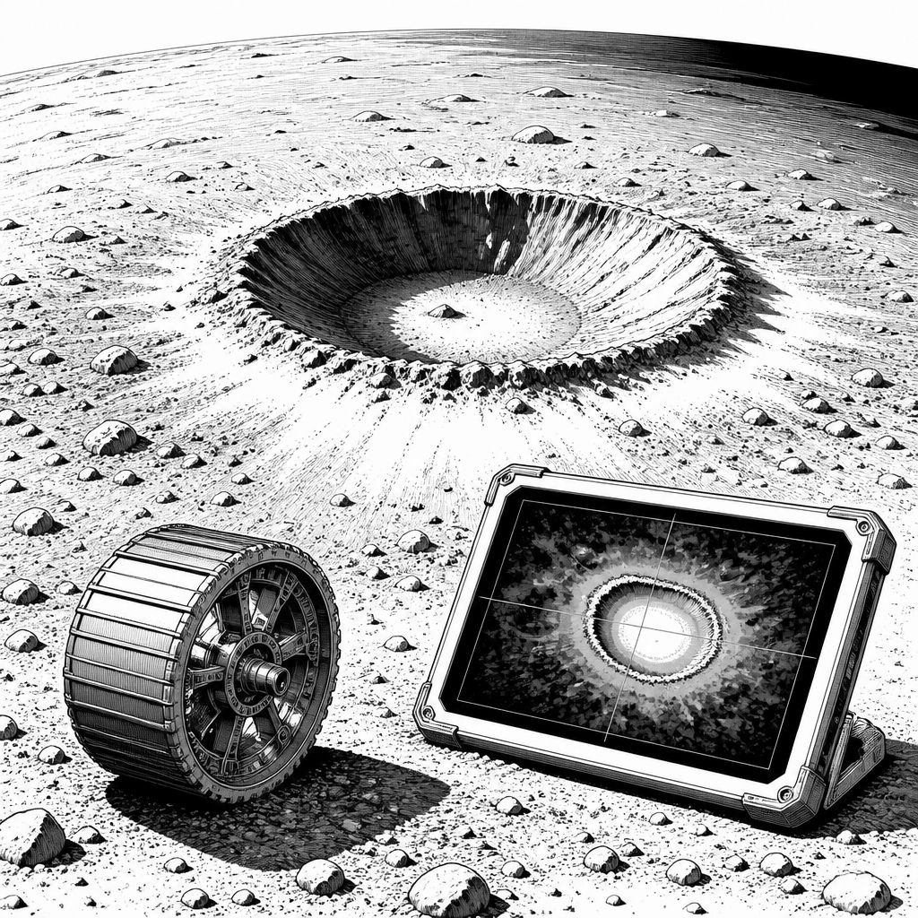 Mondkrater 2024: 222 Meter Durchmesser deutet auf seltenen Einschlag hin Mondkrater 2024: 222 Meter Durchmesser deutet auf seltenen Einschlag hin