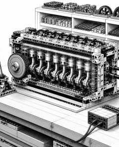 ai-mould-king-v12-motor-gearbox