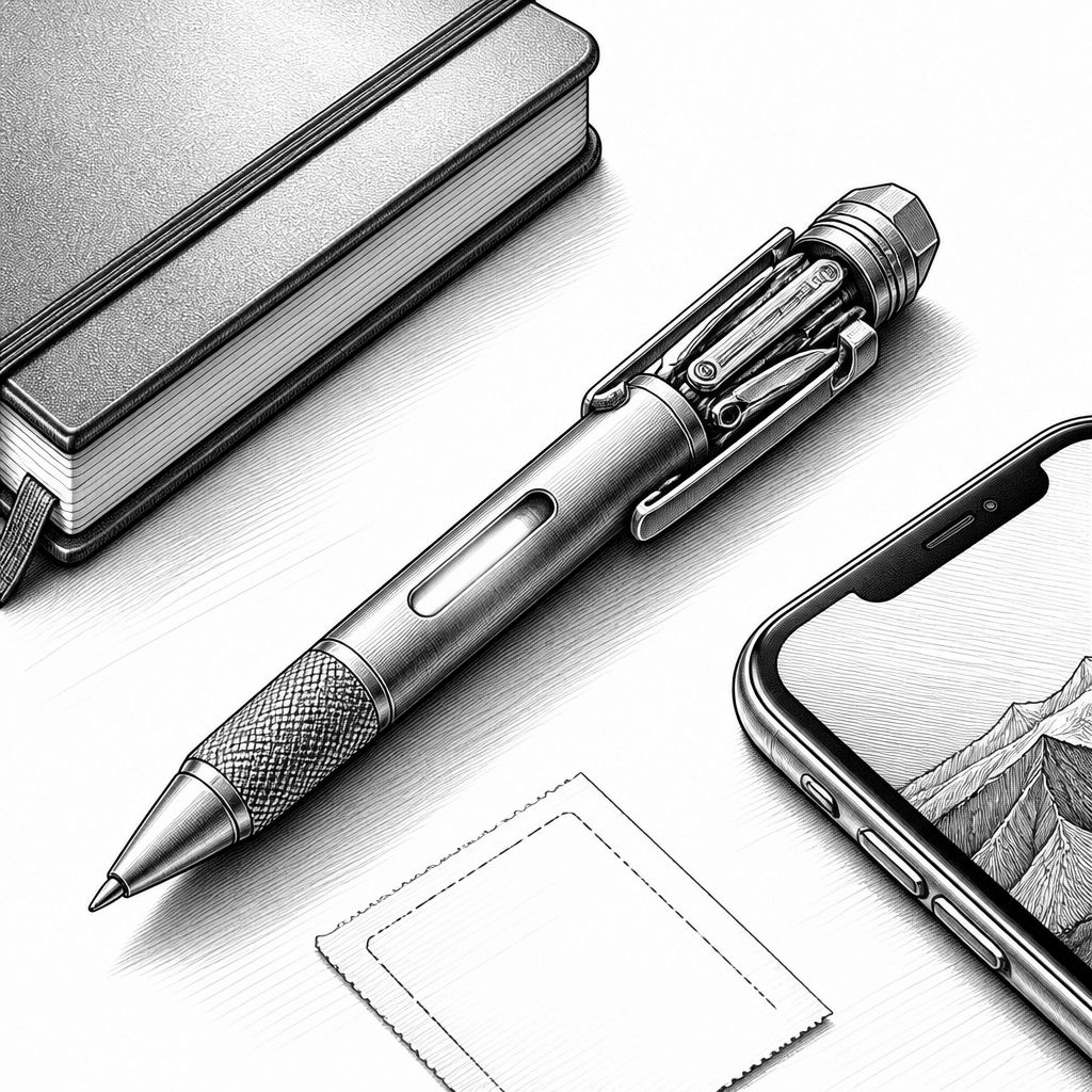 Multi-Pen für 18 Euro: Kugelschreiber mit LED-Lampe und Werkzeugen Multi-Pen für 18 Euro: Kugelschreiber mit LED-Lampe und Werkzeugen