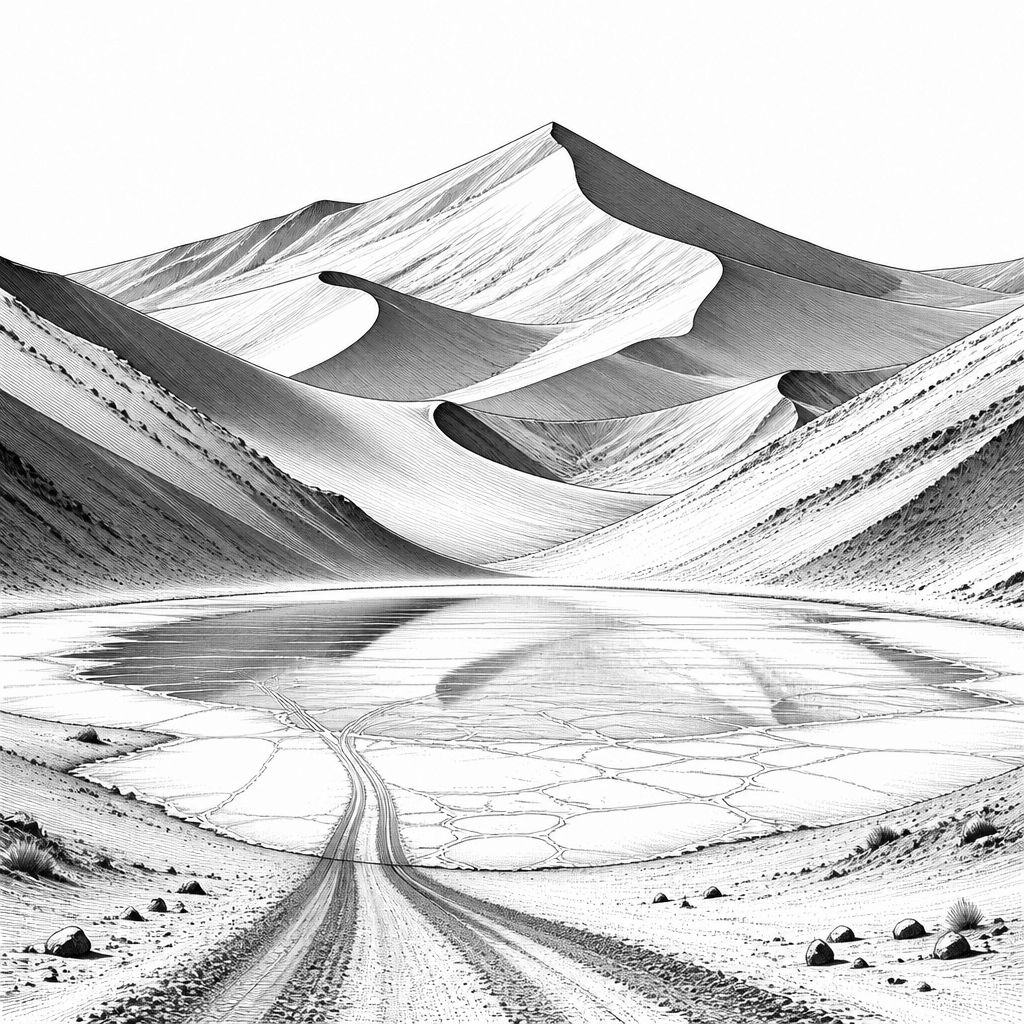 Namib Desert bei Sossusvlei: rote Dünen und weiße Salzpfanne Namib Desert bei Sossusvlei: rote Dünen und weiße Salzpfanne