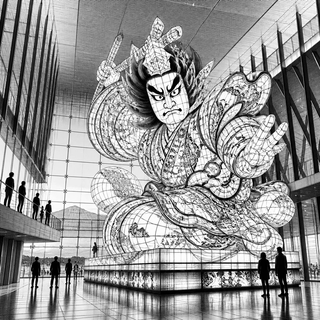 Nebuta no ie Wa Rasse in Aomori: Architektur aus Stahlrippen und leuchtende Figuren Nebuta no ie Wa Rasse in Aomori: Architektur aus Stahlrippen und leuchtende Figuren