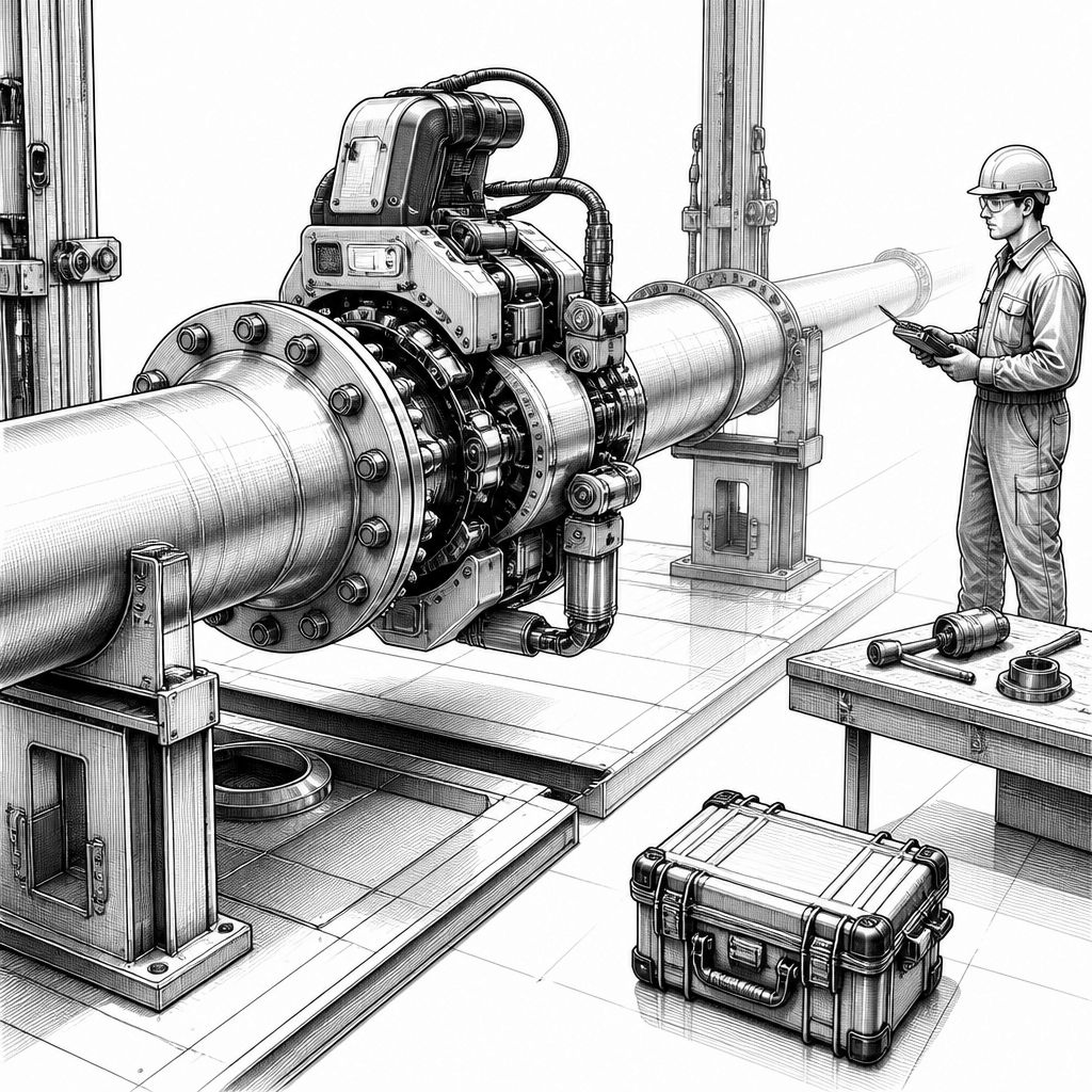 Nexterity will mit einem ferngesteuerten Roboternsystem das Bohren und Anziehen von Rohrflanschen automatisieren Nexterity will mit einem ferngesteuerten Roboternsystem das Bohren und Anziehen von Rohrflanschen automatisieren