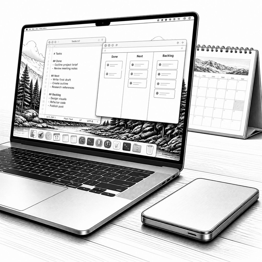 Tasks.txt für macOS: Lokale Todo-Listen statt Cloud und Tracking Tasks.txt für macOS: Lokale Todo-Listen statt Cloud und Tracking
