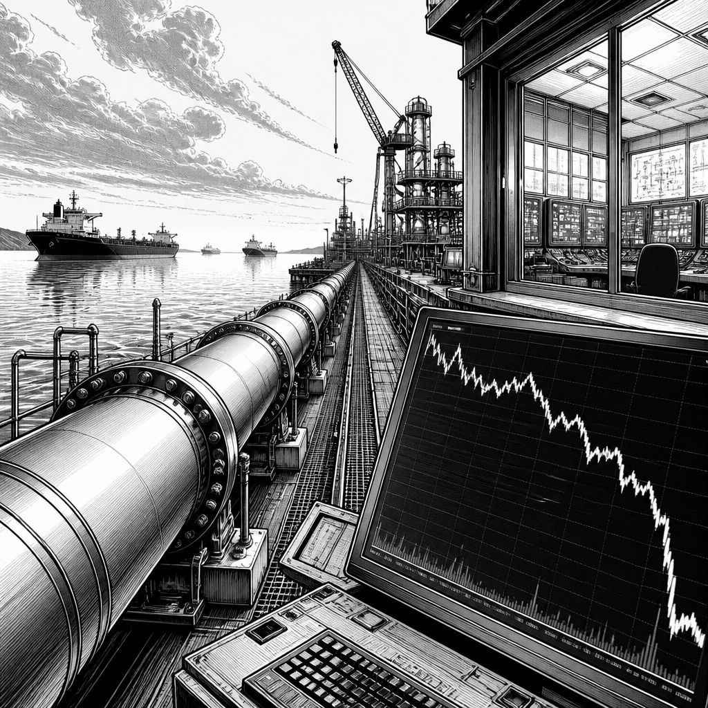 Ölpreis fällt wegen Pipeline-Restart und Iran-Diplomatie – Märkte atmen auf Ölpreis fällt wegen Pipeline-Restart und Iran-Diplomatie – Märkte atmen auf