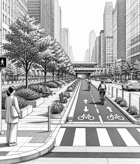 ai-park-avenue-protected-bike-lane