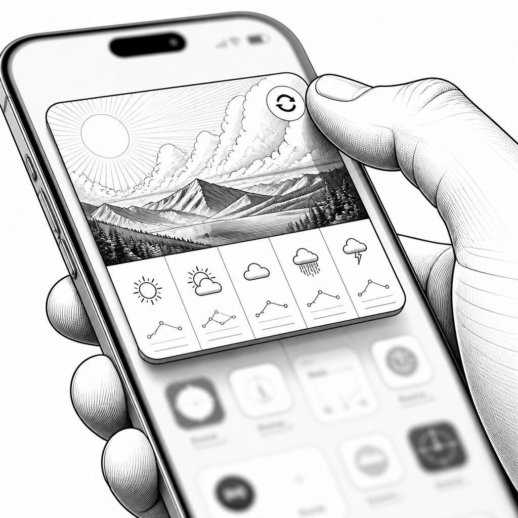 Pixel Weather: Refresh-Button für Widgets und neues Wisch-Layout in Version 1.1.20260716.979549101 Pixel Weather: Refresh-Button für Widgets und neues Wisch-Layout in Version 1.1.20260716.979549101