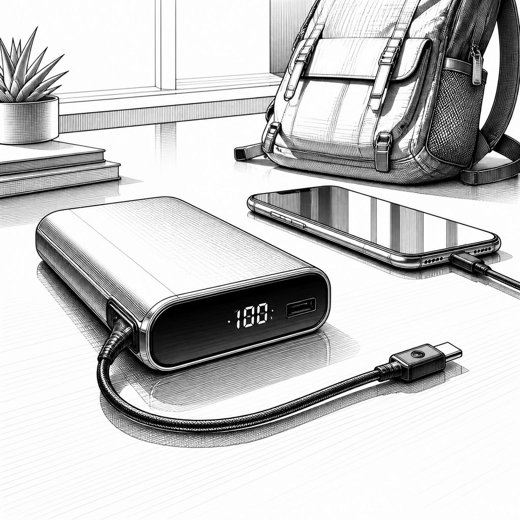 Powerbank mit integriertem Drei-in-eins-Kabel: 27.000 mAh für 21,84 Euro Powerbank mit integriertem Drei-in-eins-Kabel: 27.000 mAh für 21,84 Euro