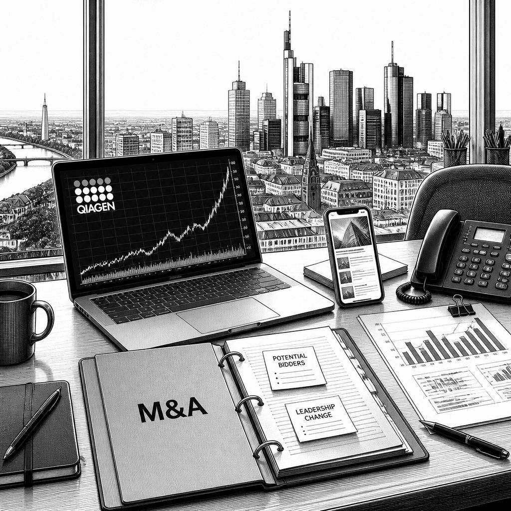 QIAGEN-Aktie legt zu: Übernahmefantasie treibt Kurs bis an August-Hoch QIAGEN-Aktie legt zu: Übernahmefantasie treibt Kurs bis an August-Hoch
