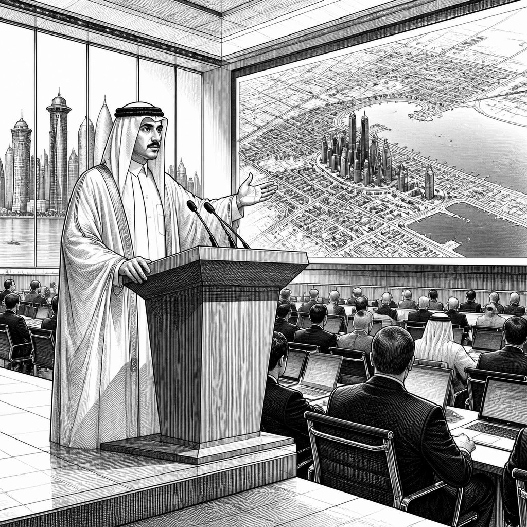 Katar wirbt in New York um ausländisches Kapital: Programme für Doha Katar wirbt in New York um ausländisches Kapital: Programme für Doha