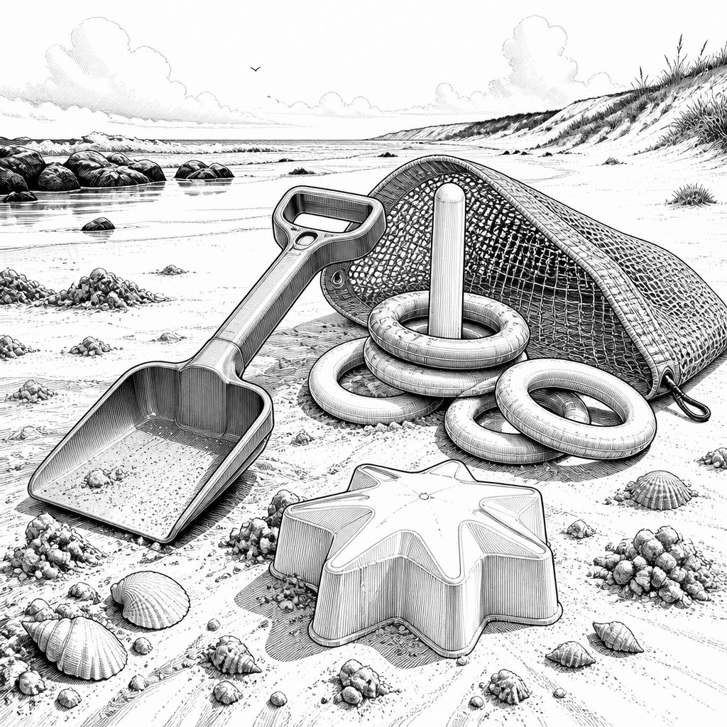 Quut Beach Set Triplet: Sandspielzeug-Set mit Schaufel, Ringo & Shaper Quut Beach Set Triplet: Sandspielzeug-Set mit Schaufel, Ringo & Shaper