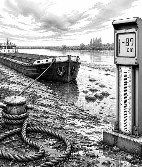 ai-rhein-niedrigwasser-rekordtief-duesseldorf