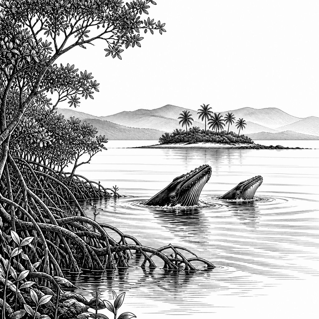 Bahia de Samana: weite Meeresbucht zwischen Atlantik und Karibik Bahia de Samana: weite Meeresbucht zwischen Atlantik und Karibik