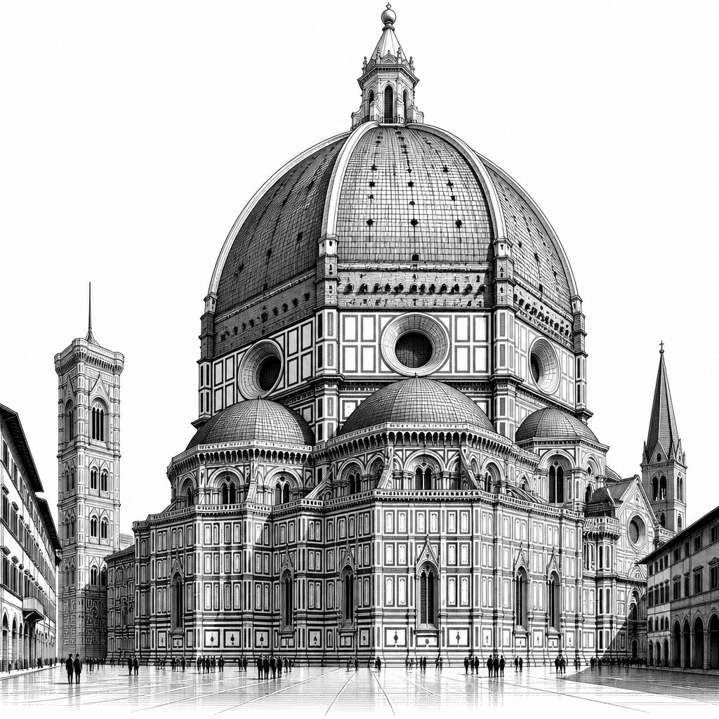 Santa Maria del Fiore: Brunelleschis Kuppel als Meilenstein des Mauerwerks Santa Maria del Fiore: Brunelleschis Kuppel als Meilenstein des Mauerwerks