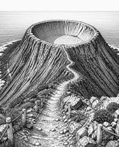 ai-seongsan-ilchulbong-crater-ocean