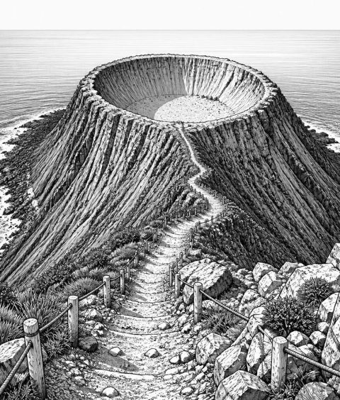 ai-seongsan-ilchulbong-crater-ocean