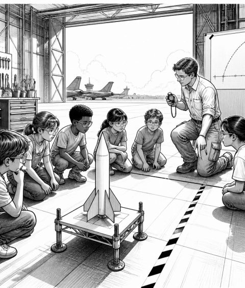 ai-stem-space-paper-rockets-osan
