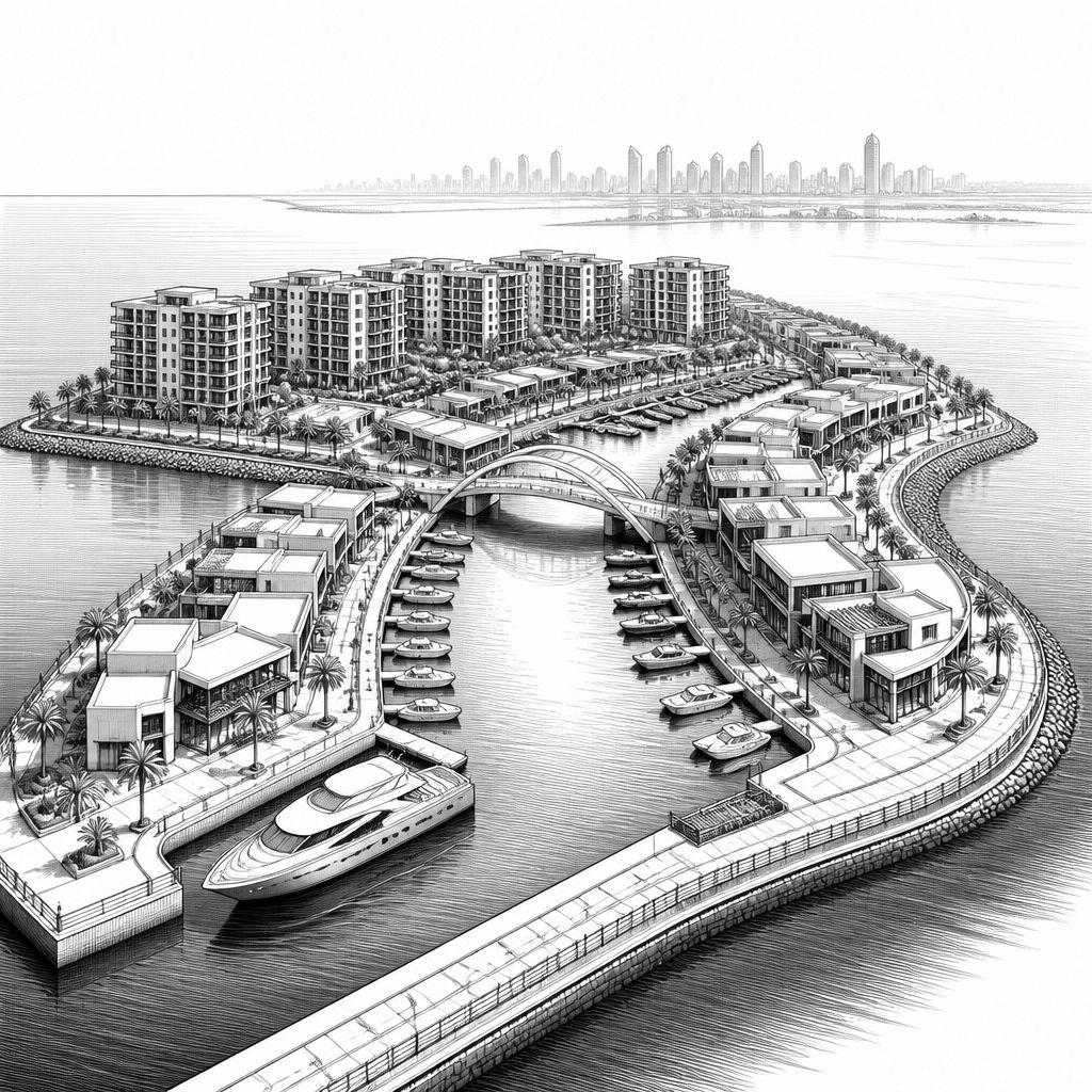 The Pearl-Qatar bei Doha: So ist die künstliche Insel städtebaulich gebaut The Pearl-Qatar bei Doha: So ist die künstliche Insel städtebaulich gebaut