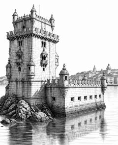 ai-torre-de-belem-manuelinischer-wehrturm-tejo