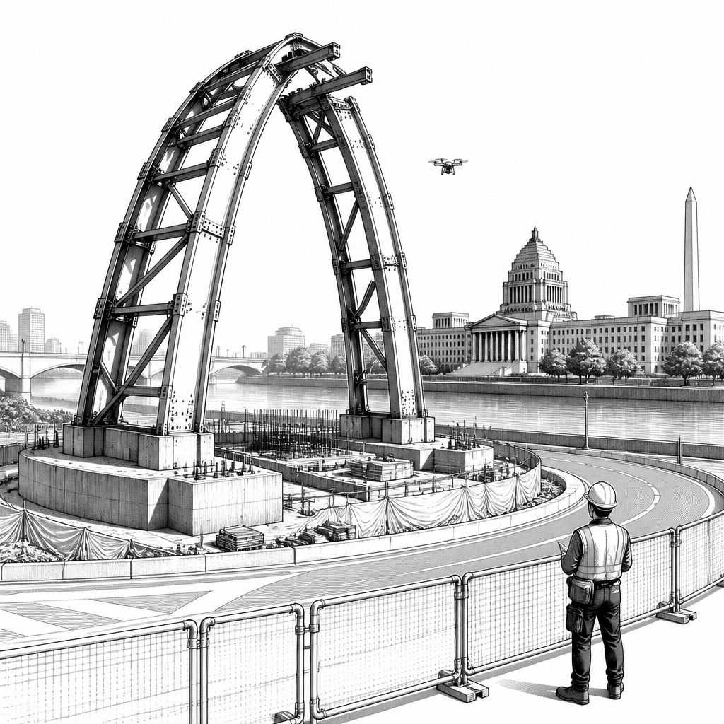 Trump plant „Military Complex“-Variante für Triumphal Arch mit Drohnen und Scharfschützen Trump plant „Military Complex“-Variante für Triumphal Arch mit Drohnen und Scharfschützen