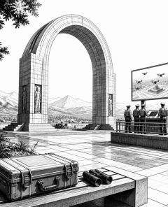 ai-triumphbogen-militaerkomplex-drohnen-scharfschuetzen-arlington
