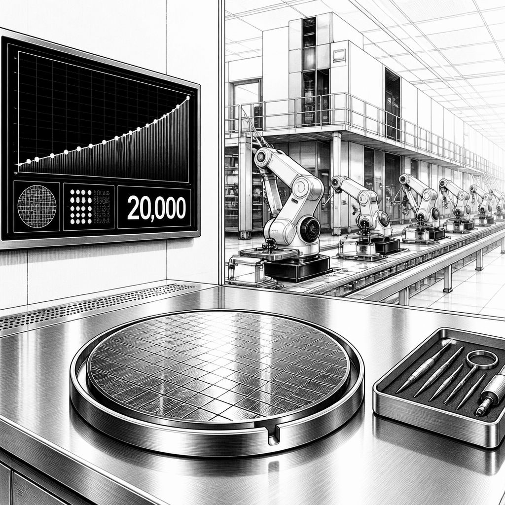TSMC erreicht 20.000 Zwei-Nanometer-Wafer pro Monat – Ausbau und Capex im Blick TSMC erreicht 20.000 Zwei-Nanometer-Wafer pro Monat – Ausbau und Capex im Blick