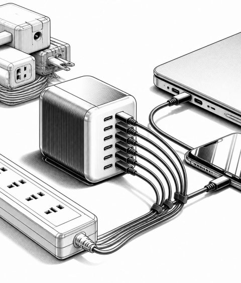 ai-ugreen-six-port-charger-desk-setup