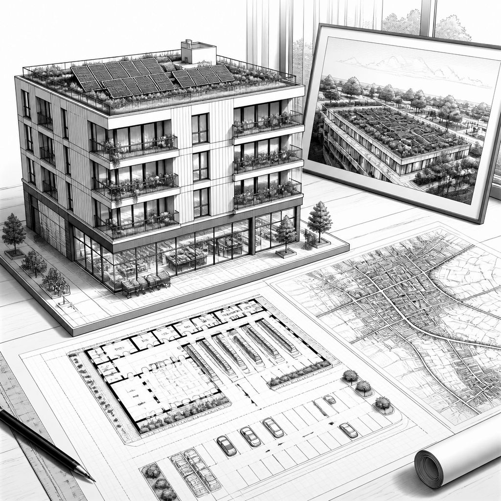 S&P Commercial Development plant Wohn- und Geschäftshaus in Unterschleißheim S&P Commercial Development plant Wohn- und Geschäftshaus in Unterschleißheim