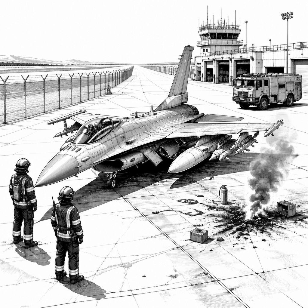 Absturz einer US-F-16 bei Spangdahlem: Pilot verletzt, Ursache wird untersucht Absturz einer US-F-16 bei Spangdahlem: Pilot verletzt, Ursache wird untersucht